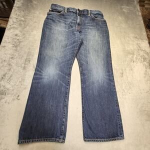 Gap 1969 Standard Jeans Mens 38x30 Blue Medium Wash Straight Leg Denim Casual